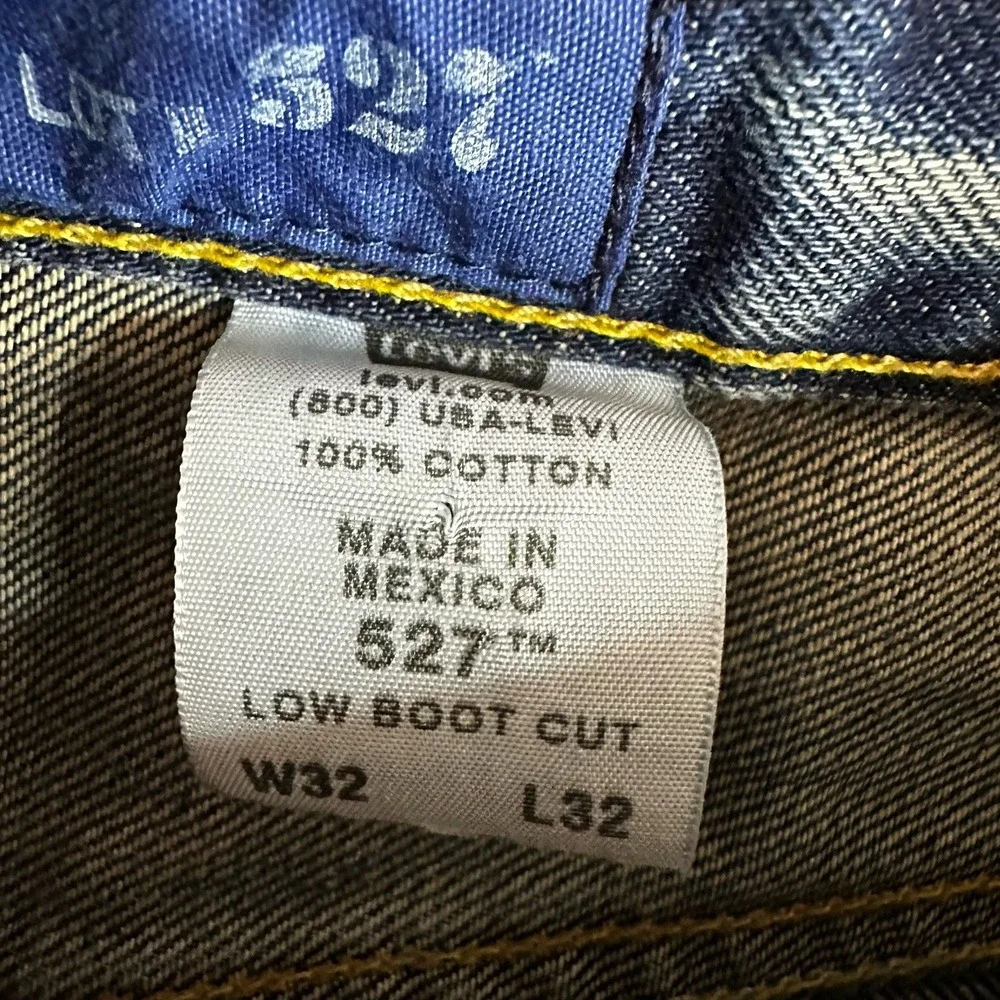 Vintage Y2K Levis 527 Bootcut Jeans Mens 32x32* Blue Denim Grunge Cowboy Western